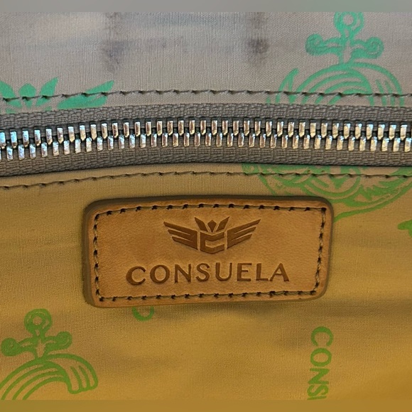 Consuela Candy Crush Quilted Metallic Champagne Slim Crossbody Bag Retired - Picture 8 of 16